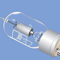 Radio tube vector drawing
